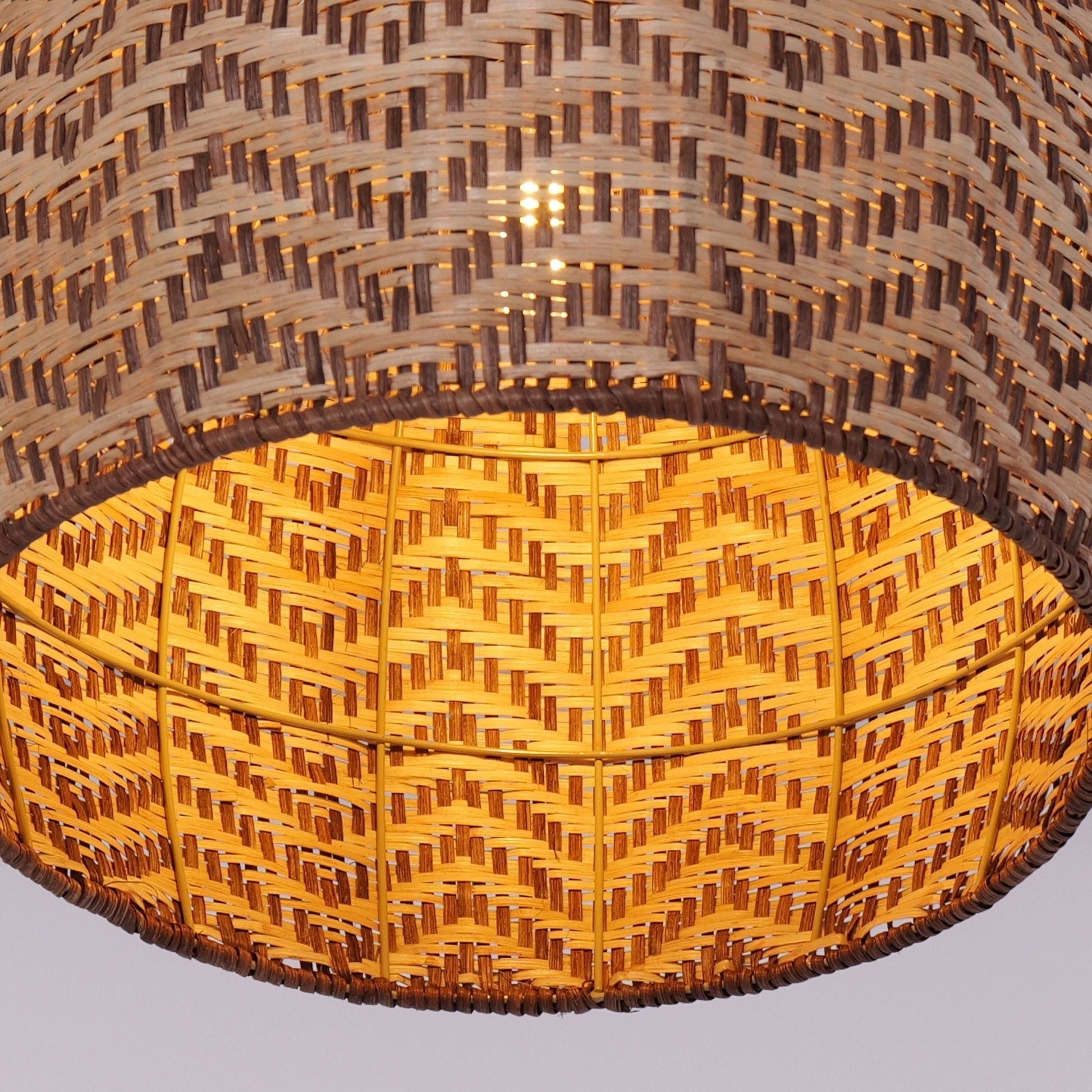 Lightsin Woven Rattan Ceiling Light with Wave Details for Modern Ceiling Lights - House Comfort