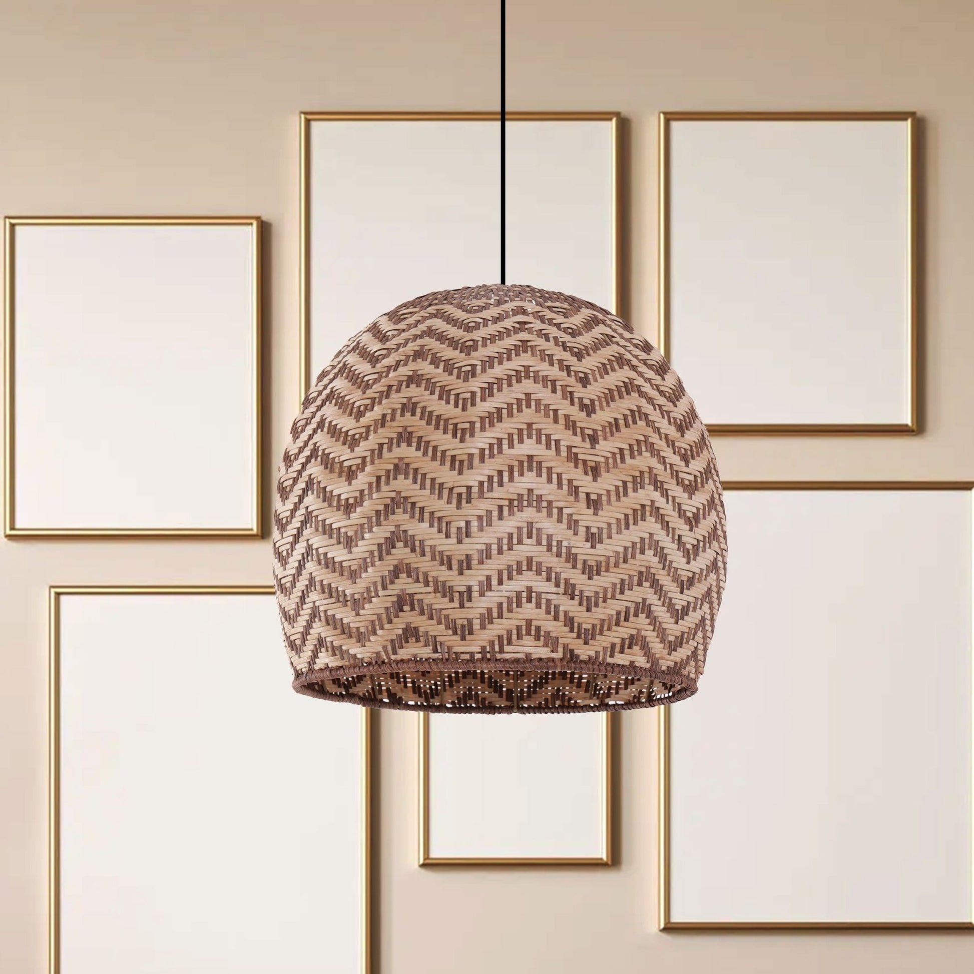 Lightsin Woven Rattan Ceiling Light with Wave Details for Modern Ceiling Lights - House Comfort