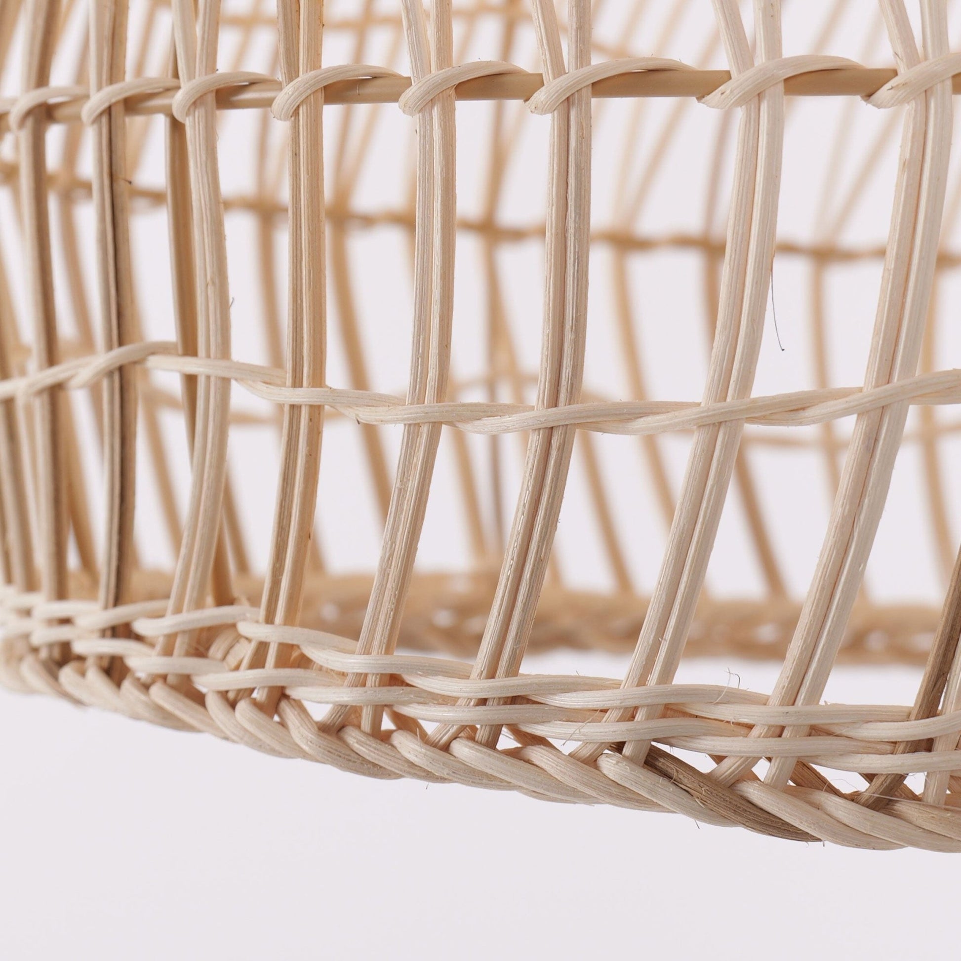 Lightsin Woven Rattan Dome Pendant Ceiling Light – Eco - Friendly Rustic Ceiling Light for Living Room, Dining, and Modern Interiors - House Comfort