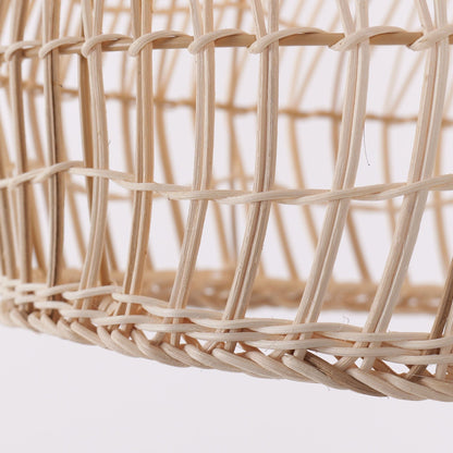 Lightsin Woven Rattan Dome Pendant Ceiling Light – Eco - Friendly Rustic Ceiling Light for Living Room, Dining, and Modern Interiors - House Comfort