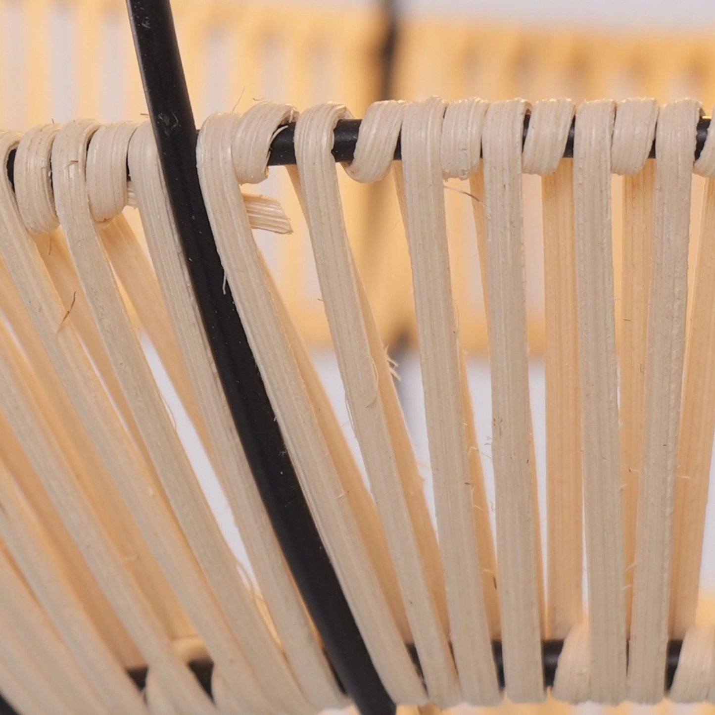 Lightsin Woven Sphere Pendant Light for Cozy Natural Elegance - House Comfort