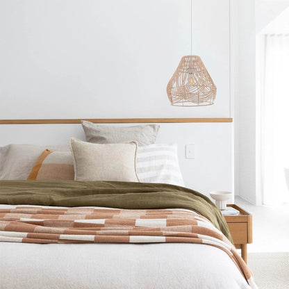 Lightsin Woven Whisper Natural Rattan Pendant Light for Serene Living - House Comfort