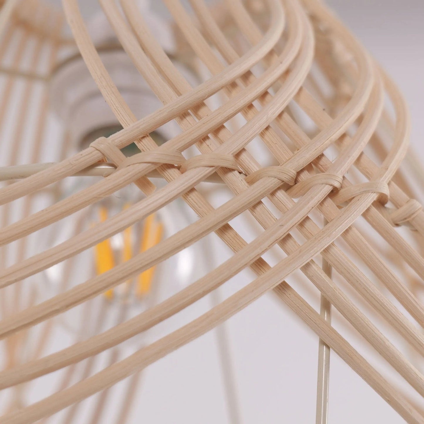 Lightsin Woven Whisper Natural Rattan Pendant Light for Serene Living - House Comfort