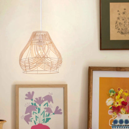 Lightsin Woven Whisper Natural Rattan Pendant Light for Serene Living - House Comfort