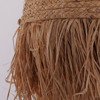 Lightsin Zen Wabi - Sabi Woven Pendant Light with Natural Grass Texture - House Comfort