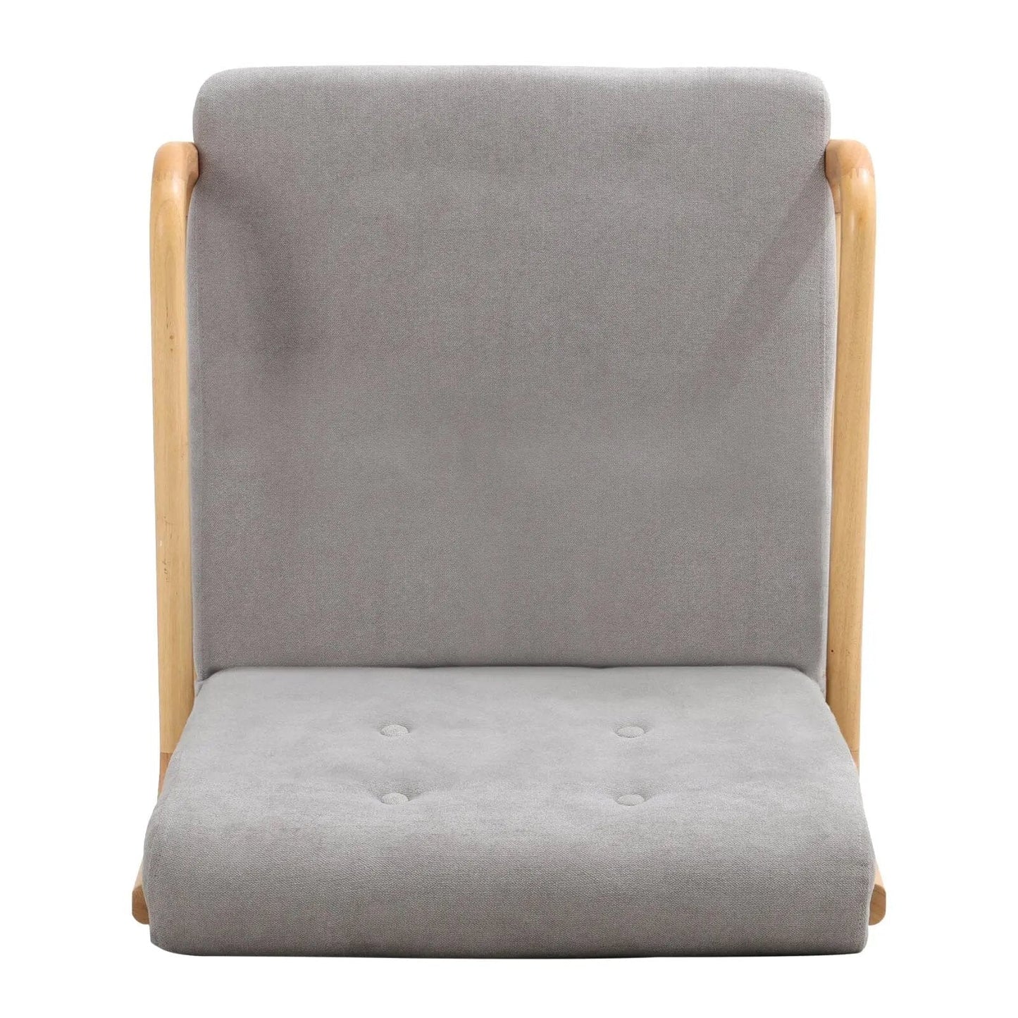 Linen Buttoned Rocking Chair & Footstool Set - House Comfort