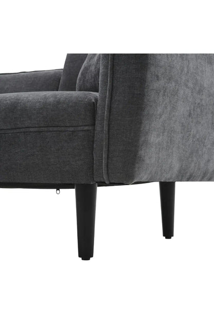 Linen Chaise Lounge with Tray Table - House Comfort