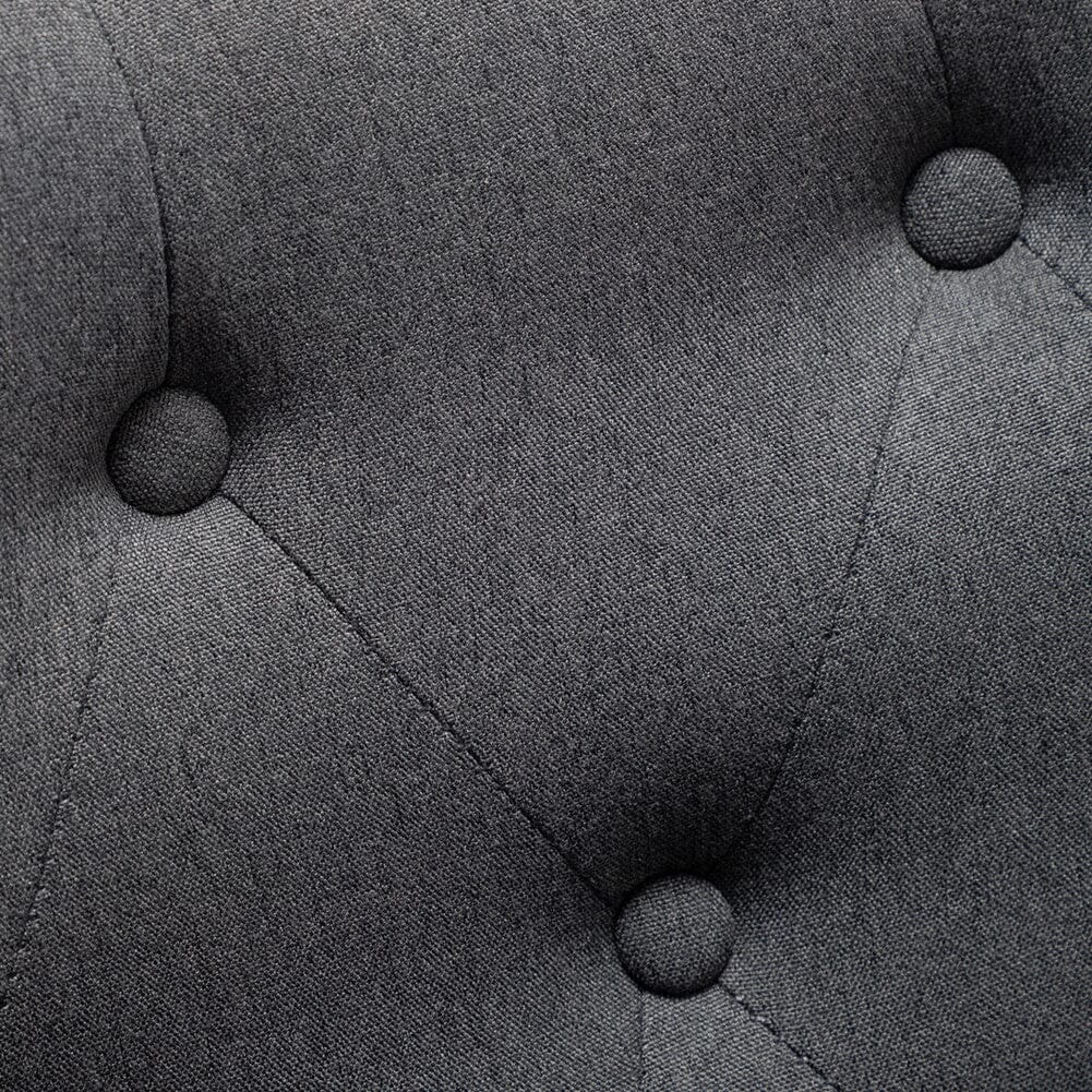 Linen Upholstery Wingback Chair With Cushion - House Comfort