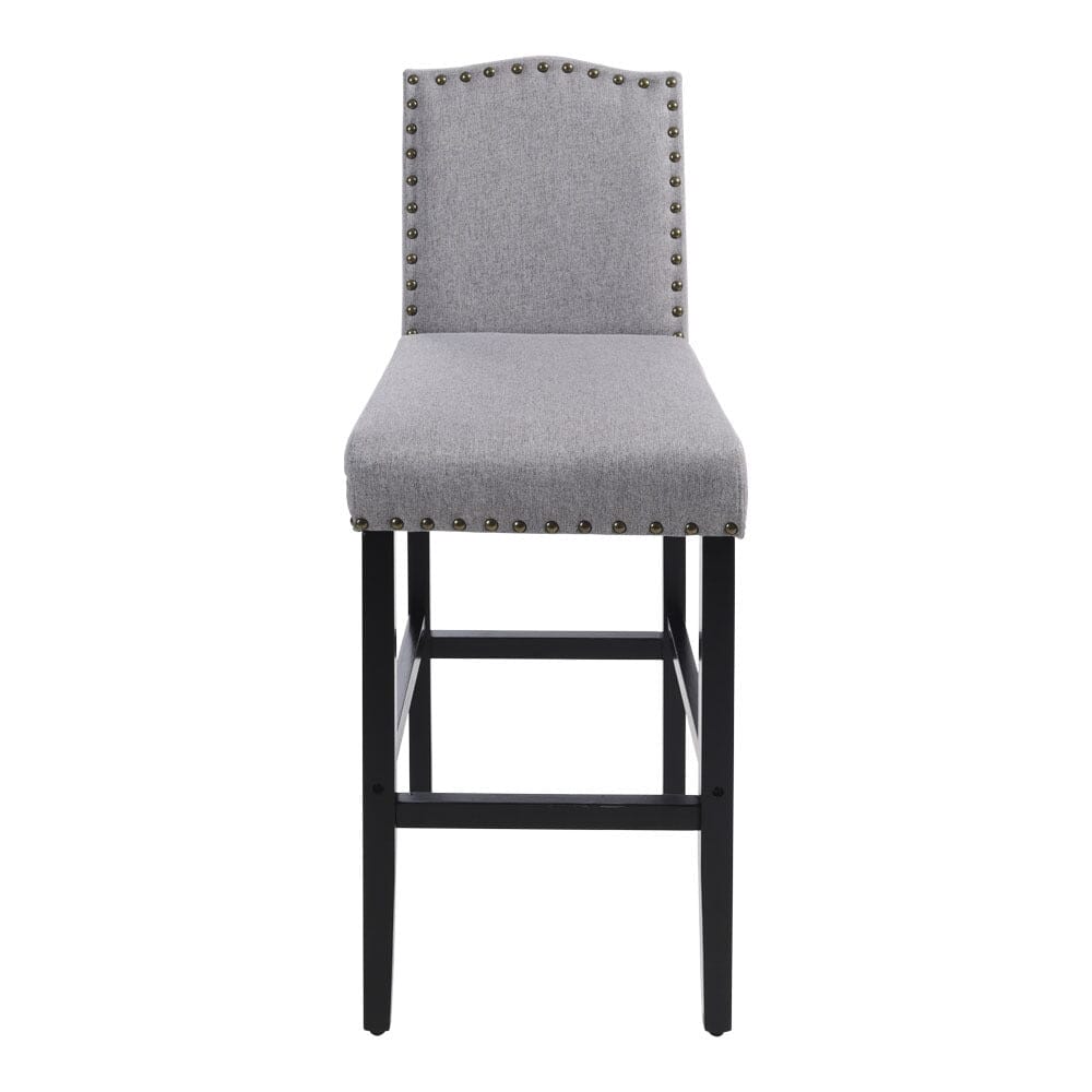 Livingandhome 2Pcs Linen Kitchen Counter Bar Stools, ZH1537 - House Comfort