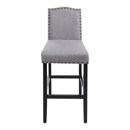 Livingandhome 2Pcs Linen Kitchen Counter Bar Stools, ZH1537 - House Comfort