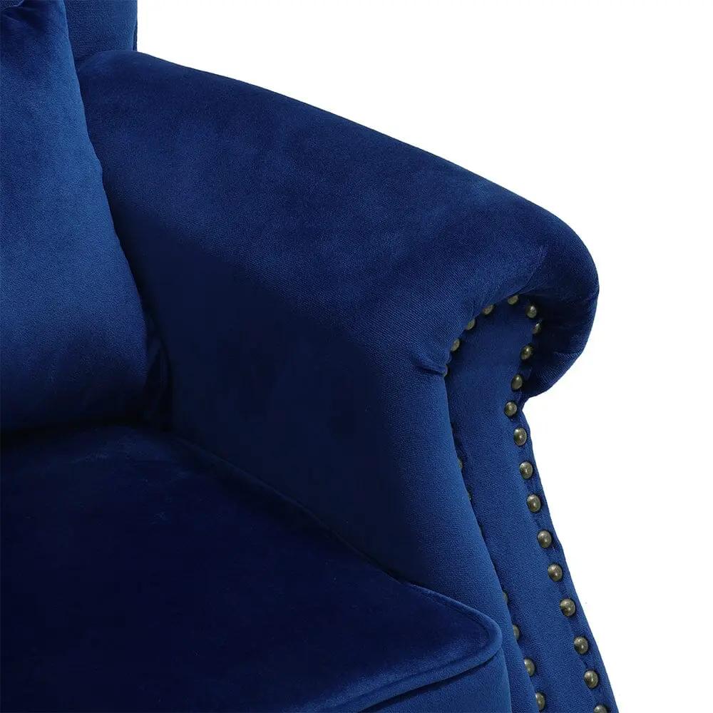 Luxurious Button Armchair with Toss Pillow - House Comfort