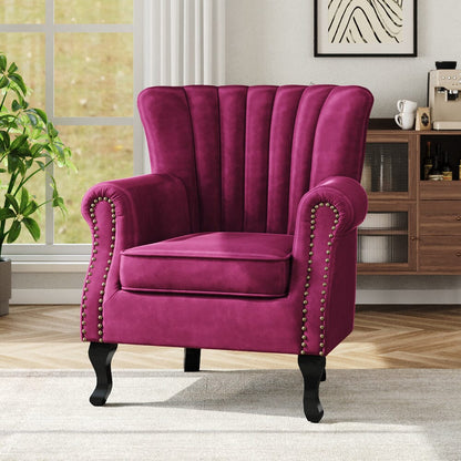 Luxurious Button Armchair with Toss Pillow - House Comfort