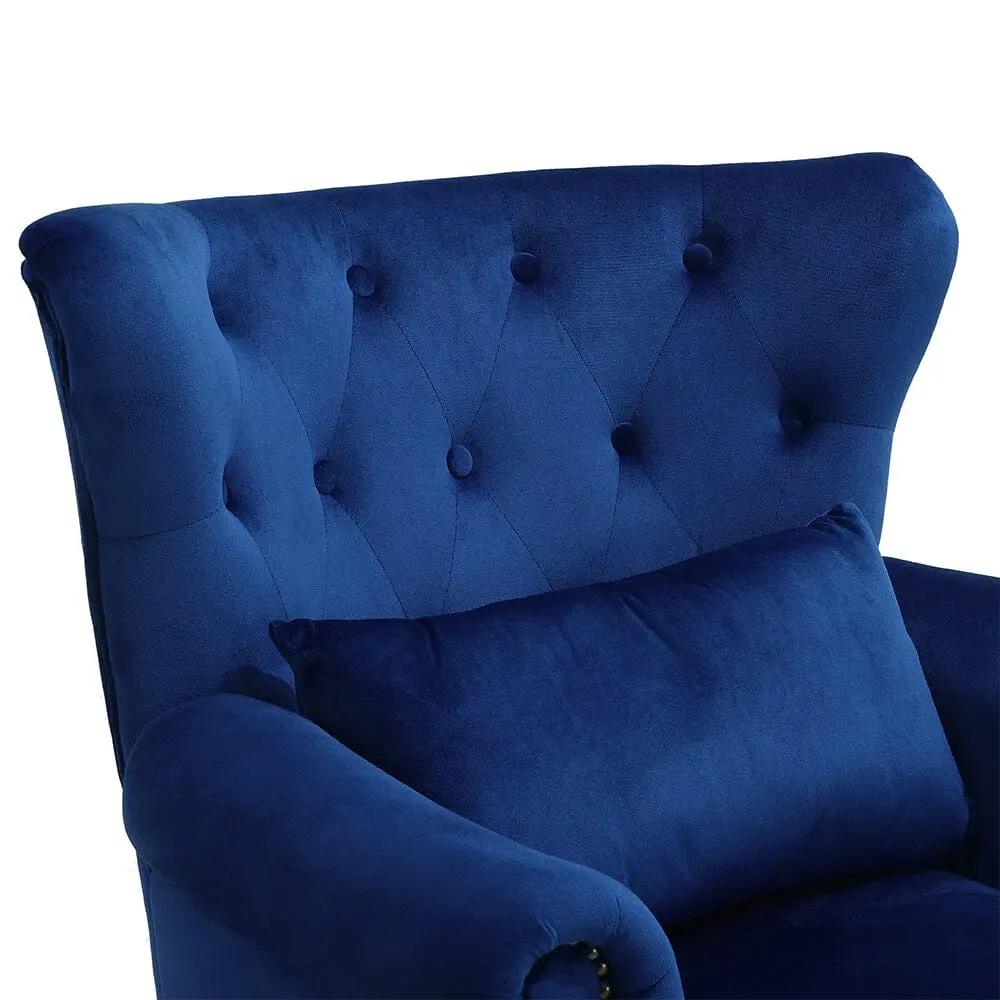 Luxurious Button Armchair with Toss Pillow - House Comfort