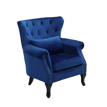 Luxurious Button Armchair with Toss Pillow - House Comfort