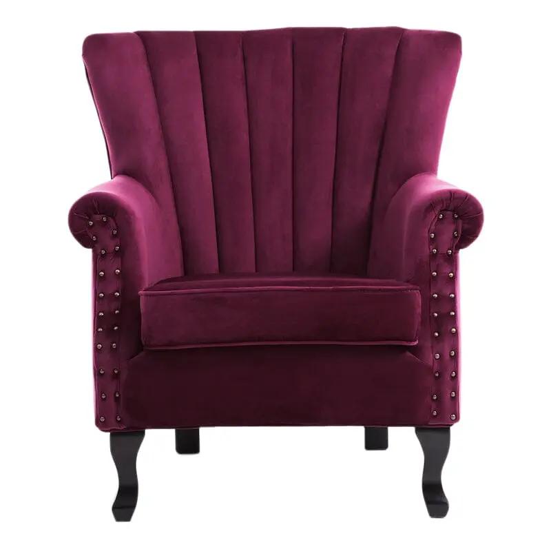 Luxurious Button Armchair with Toss Pillow - House Comfort