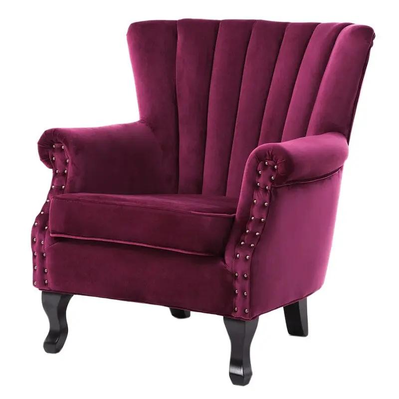 Luxurious Button Armchair with Toss Pillow - House Comfort