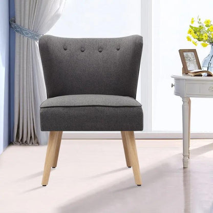 Medium Single Leisure Armchair with Wooden Legs - House Comfort