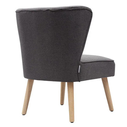 Medium Single Leisure Armchair with Wooden Legs - House Comfort