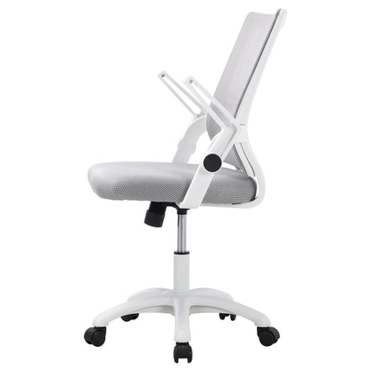 Mesh Back Ergonomic 360 Degree Swivel Office Chair with Folding Armrests - House Comfort