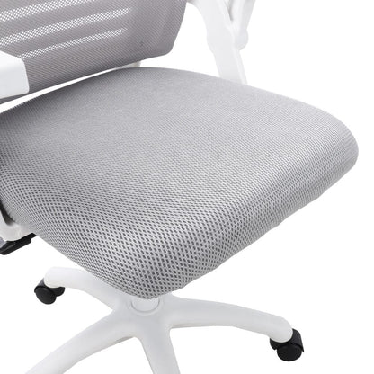 Mesh Back Ergonomic 360 Degree Swivel Office Chair with Folding Armrests - House Comfort