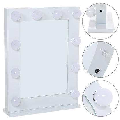 Metal Bulb Makeup Mirror for Tabletop - House Comfort