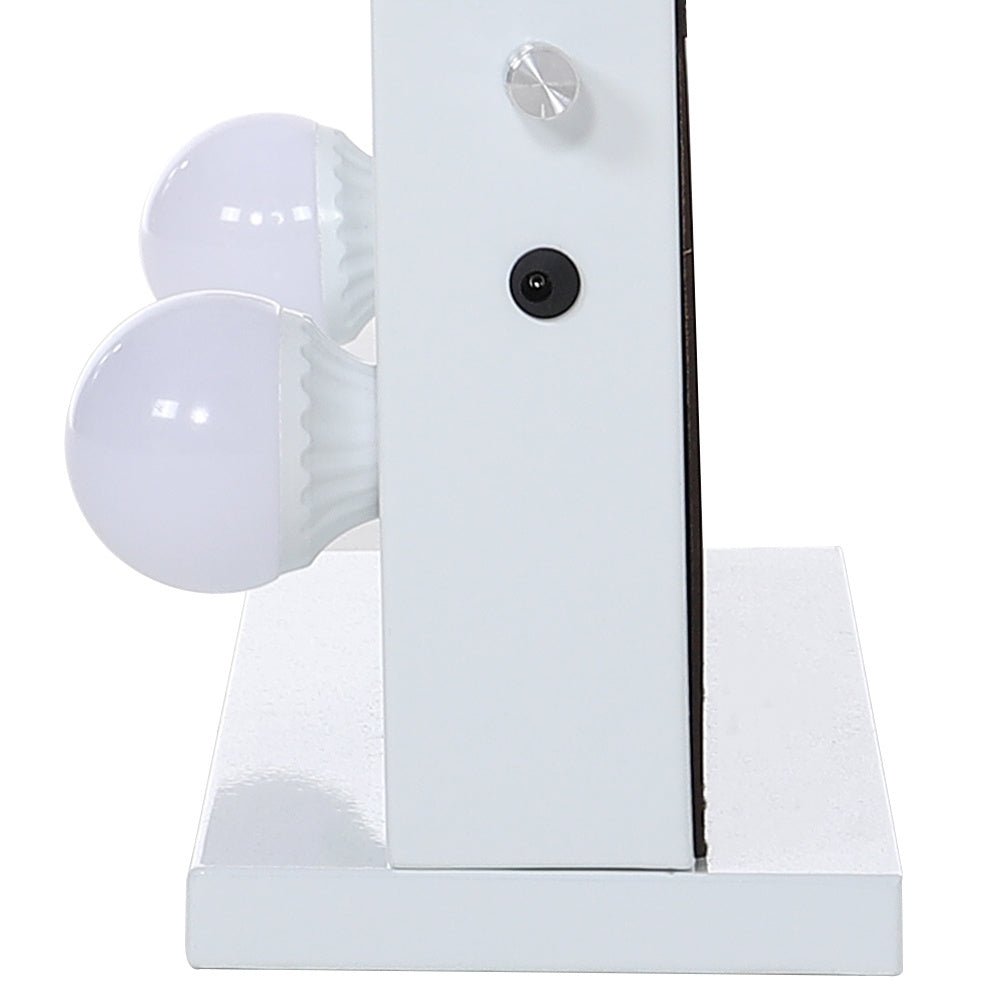 Metal Bulb Makeup Mirror for Tabletop - House Comfort