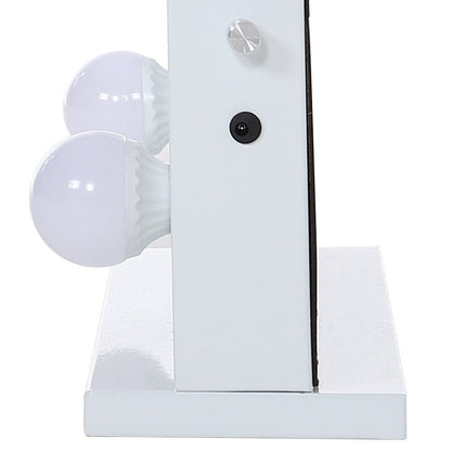 Metal Bulb Makeup Mirror for Tabletop - House Comfort