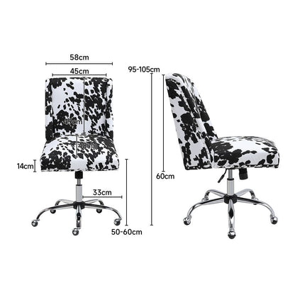 Milk Cow Print Swivel Office Chair - House Comfort