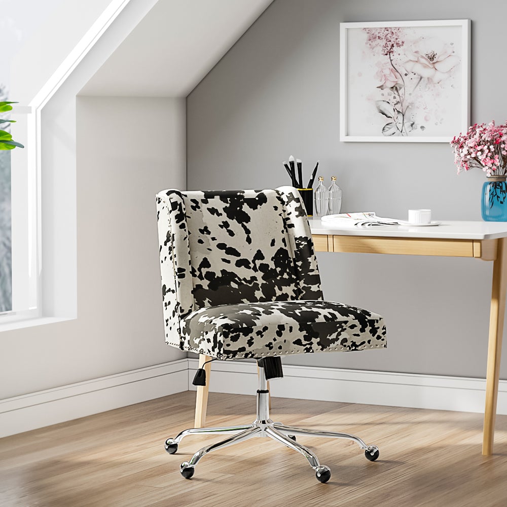 Milk Cow Print Swivel Office Chair - House Comfort