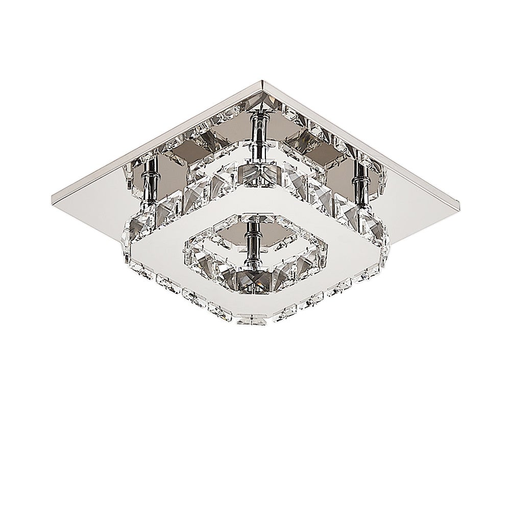 Modern 2 - Tier Crystal LED Ceiling Light Fixture Dimmable/Non - dimmable - House Comfort