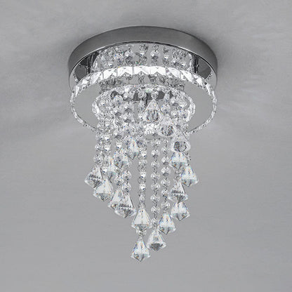 Modern Crystal Ceiling Light with Droplets Cool White - House Comfort