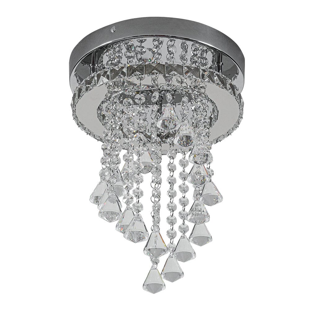 Modern Crystal Ceiling Light with Droplets Cool White - House Comfort