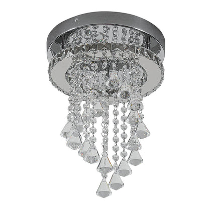 Modern Crystal Ceiling Light with Droplets Cool White - House Comfort