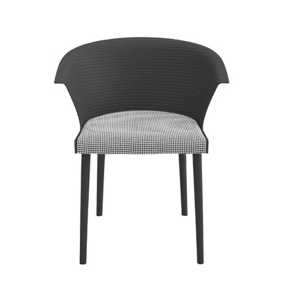 Modern Gray Plastic Chairs, Set of Four, Durable and Lightweight - House Comfort