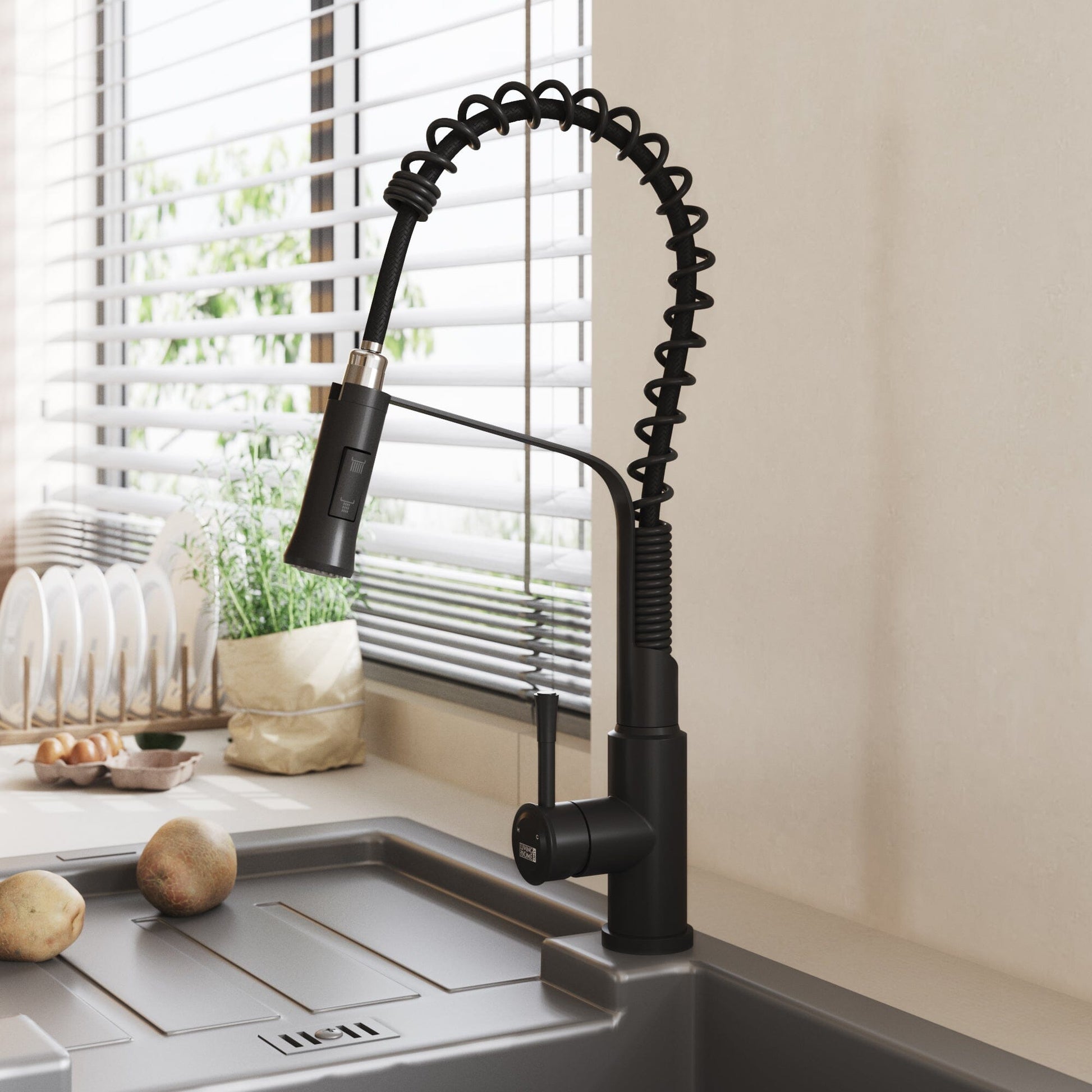 Modern Kitchen Pull Down Faucet - House Comfort