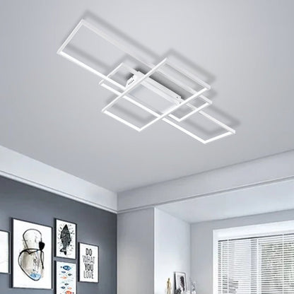 Modern Rectangular LED Ceiling Light Non - Dimmable 89W/113W - House Comfort