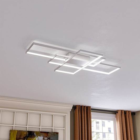 Modern Rectangular LED Ceiling Light Non - Dimmable 89W/113W - House Comfort