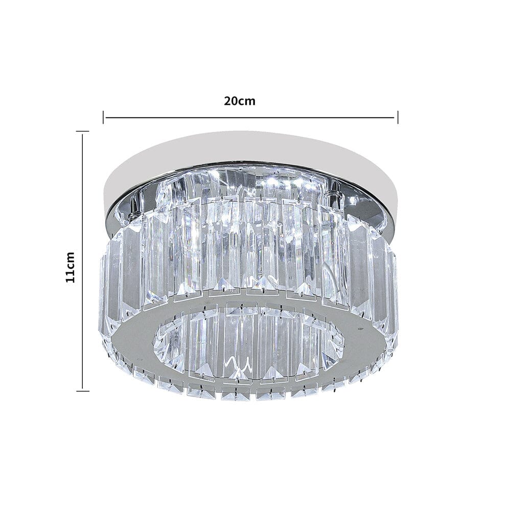 Modern Round Crystal Ceiling Light - House Comfort