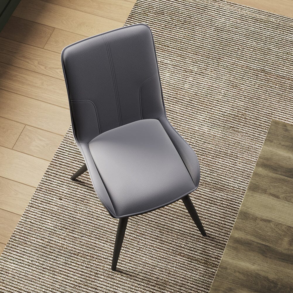 Modern Set of 2 Velvet Upholstered Dining Chairs - House Comfort