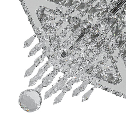 Modern Square Crystal Ceiling Light with Droplets - House Comfort