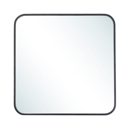Modern Square Wall Mirror with Aluminum Alloy Frame - House Comfort