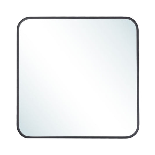 Modern Square Wall Mirror with Aluminum Alloy Frame - House Comfort