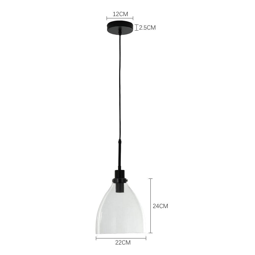 Modern Style Glass Single Light Pendant Light - House Comfort