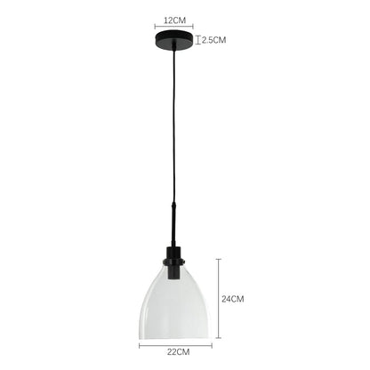 Modern Style Glass Single Light Pendant Light - House Comfort