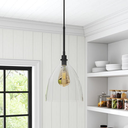 Modern Style Glass Single Light Pendant Light - House Comfort