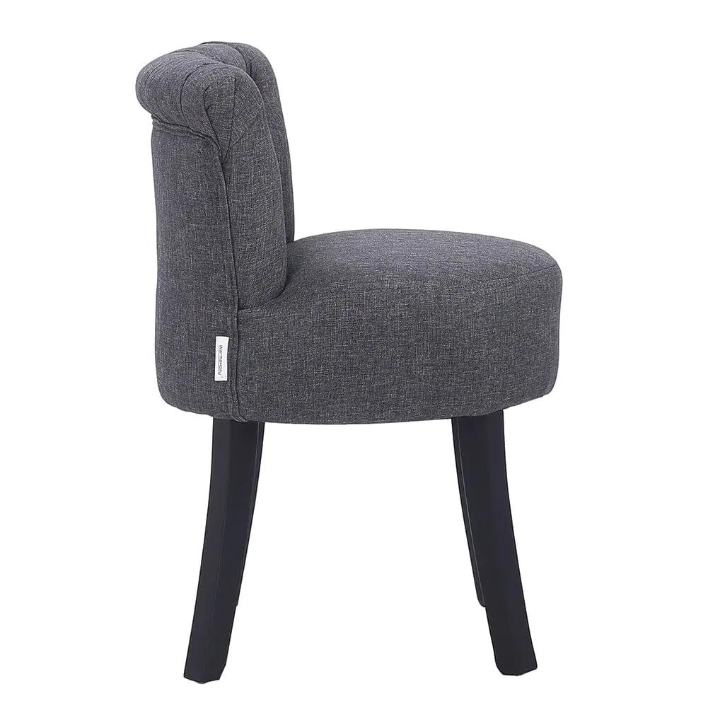 Modern Upholstered Buttoned Stool for Dressing Table - House Comfort