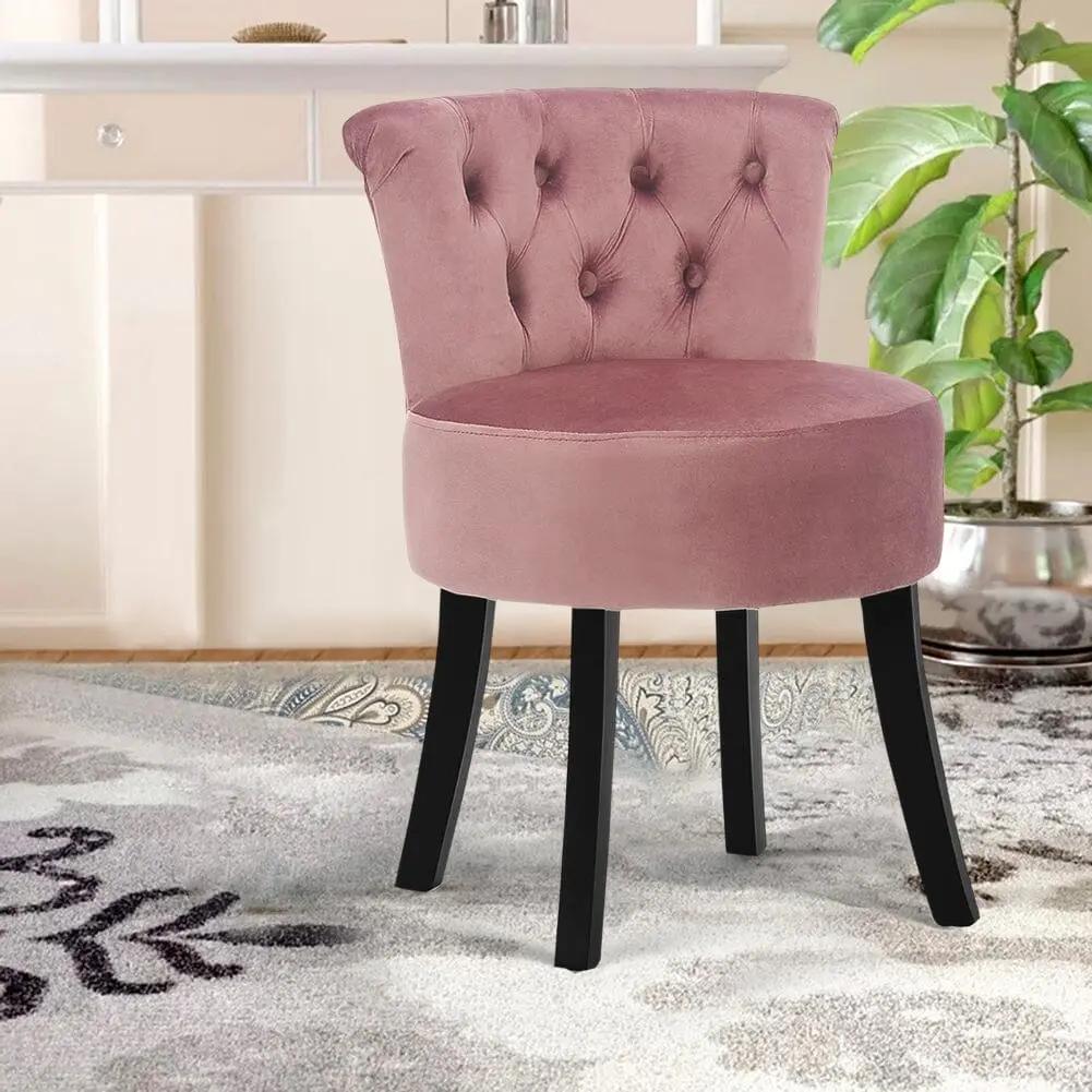 Modern Upholstered Buttoned Stool for Dressing Table - House Comfort