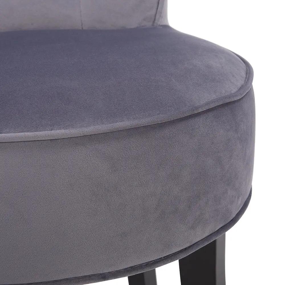 Modern Upholstered Buttoned Stool for Dressing Table - House Comfort