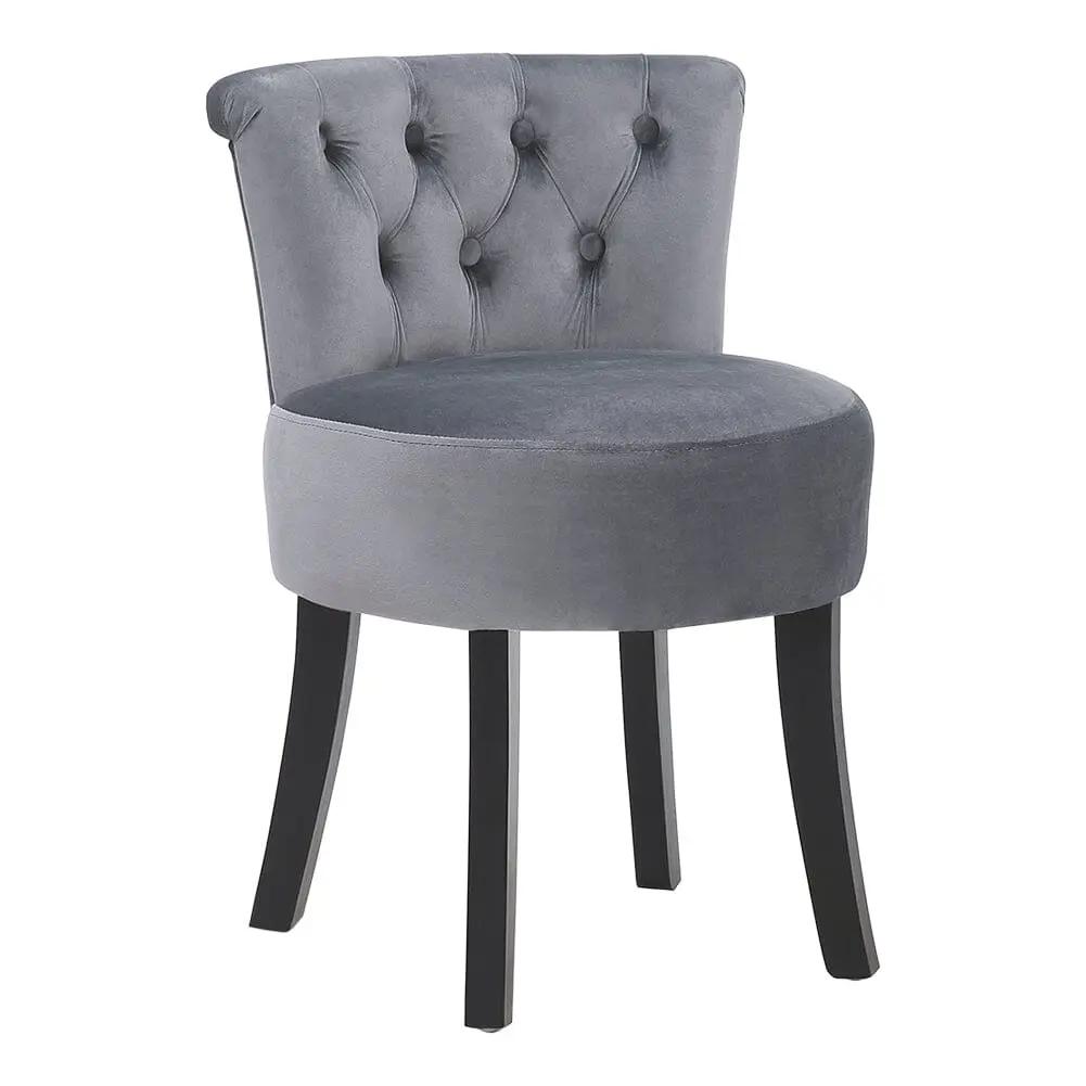 Modern Upholstered Buttoned Stool for Dressing Table - House Comfort