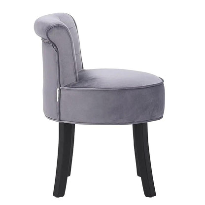 Modern Upholstered Buttoned Stool for Dressing Table - House Comfort